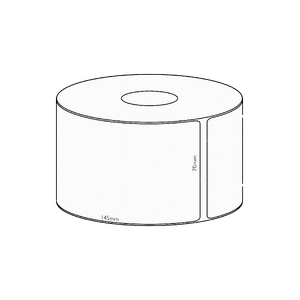 70x145mm Transfer Permanent Label, 1000 per roll, 76mm core