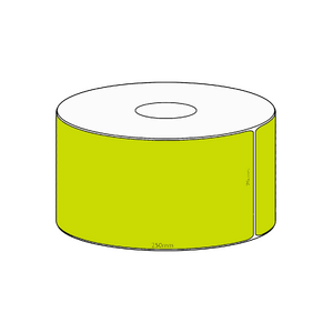 70x250mm Green Direct Thermal Permanent Label, 200 per roll, 38mm core