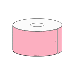 70x250mm Pink Direct Thermal Permanent Label, 200 per roll, 38mm core