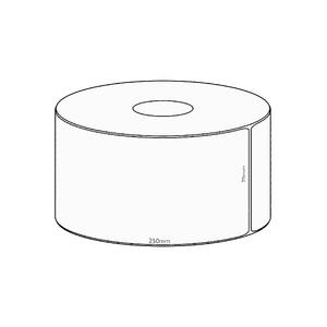 70x250mm Transfer Permanent Label, 600 per roll, 76mm core
