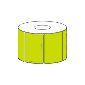 70x48mm Green Direct Thermal Permanent Label, 1000 per roll, 38mm core