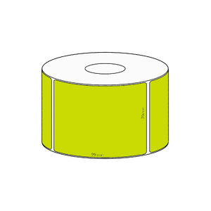 70x99mm Green Direct Thermal Permanent Label, 500 per roll, 38mm core
