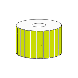 75x15mm Green Direct Thermal Permanent Label, 2800 per roll, 38mm core