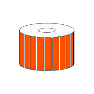 75x15mm Orange Direct Thermal Permanent Label, 2800 per roll, 38mm core