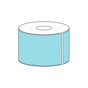 80x149mm Blue Direct Thermal Permanent Label, 350 per roll, 38mm core
