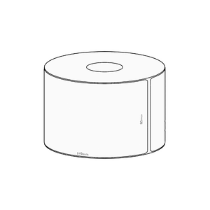 80x149mm Transfer Permanent Label, 350 per roll, 38mm core