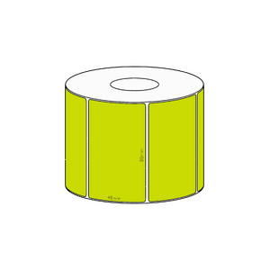 80x48mm Green Direct Thermal Permanent Label, 1000 per roll, 38mm core