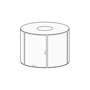 80x60mm Transfer Permanent Label, 800 per roll, 38mm core