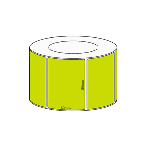80x60mm Direct Thermal Label [Colour: Green] [Perforated: No] [Core Size: 76mm] [Adhesive: Permanent] [Label Material: Direct Thermal] [Labels Per Rol