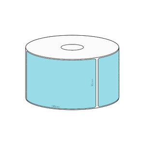85x149mm Blue Direct Thermal Permanent Label, 350 per roll, 38mm core