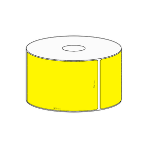 85x149mm Yellow Direct Thermal Permanent Label, 350 per roll, 38mm core