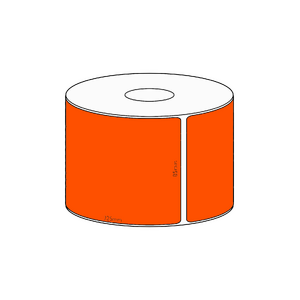85x225mm Orange Direct Thermal Permanent Label, 200 per roll, 38mm core