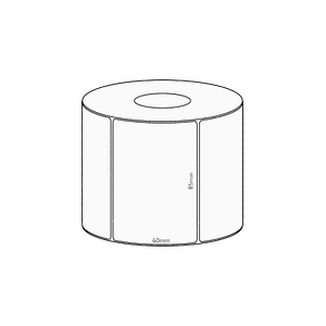 85x60mm Transfer Permanent Label, 800 per roll, 38mm core
