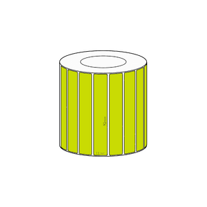 92x11mm Green Direct Thermal Permanent Label, 3550 per roll, 38mm core