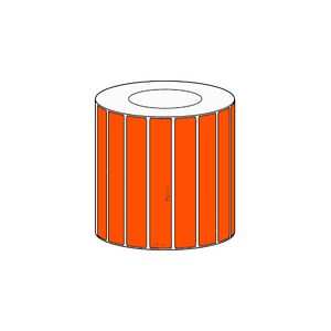 92x11mm Orange Direct Thermal Permanent Label, 3550 per roll, 38mm core