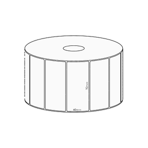 92x40mm Transfer Permanent Label, 1150 per roll, 38mm core