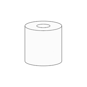 80mm x 145m Continuous White Crate Tag for Coles, 76mm core