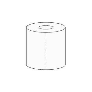 40x140mm White Crate Tag for Woolworths, 1000 per roll, 76mm core