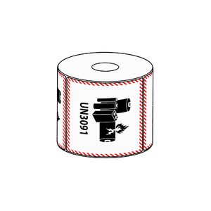 111x126mm Lithium Battery Mark UN3091 Label, 500 per roll (No Additional Information)