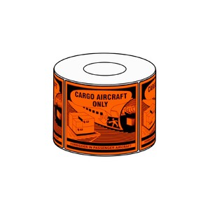 111x126mm Cargo Aircraft Only Label, 500 per roll