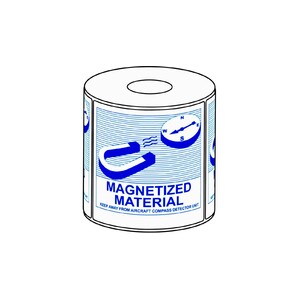 105x111mm Magnetized Material Label, 500 per roll