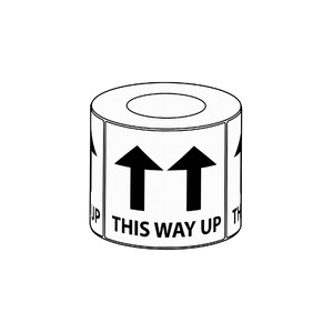 100 x 99mm This Way Up Label,  500 labels per roll