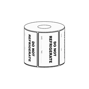 102x63mm Do Not Refrigerate Label, 1000 per roll