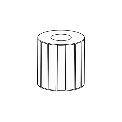 100 x 25mm Direct Thermal Permanent Label, 2000 per roll, 25mm core