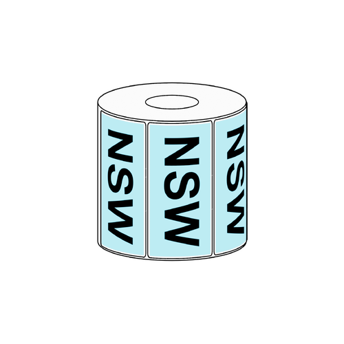 100x48mm NSW State Label, 1000 per roll
