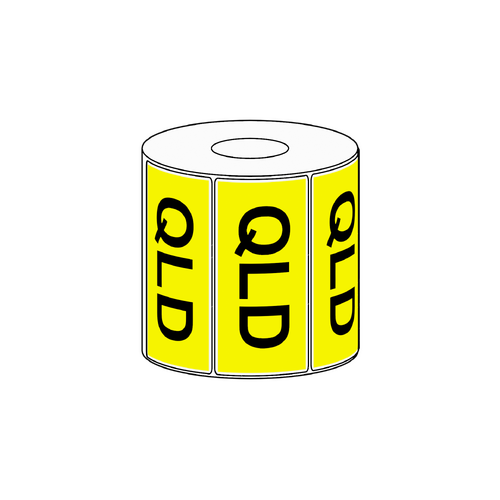 100x48mm QLD State Label, 1000 per roll