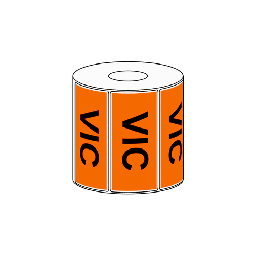 100x48mm VIC State Label, 1000 per roll