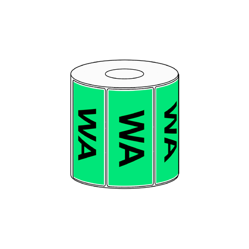 100x48mm WA State Label, 1000 per roll