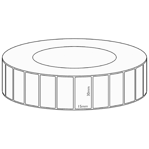 30x15mm Transfer Permanent Label, 8350 per roll, 76mm core