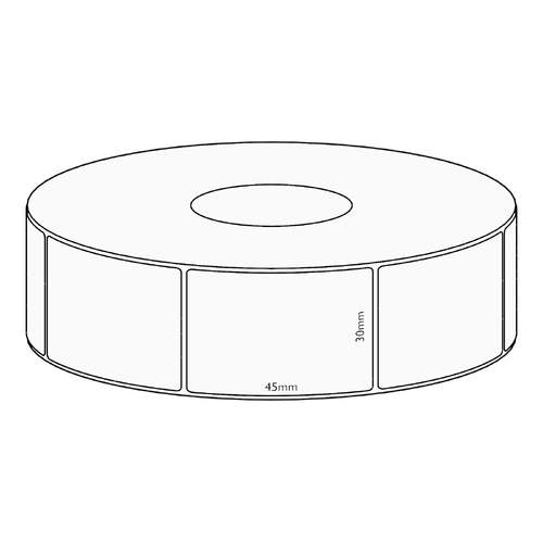 30x45mm Transfer Permanent Label, 1050 per roll, 38mm core
