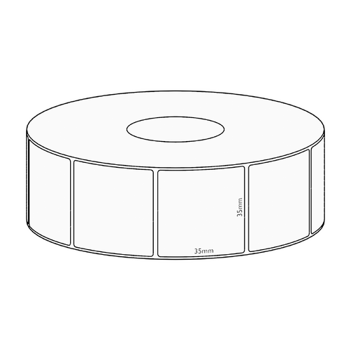 35x35mm Transfer Permanent Label, 1300 per roll, 38mm core