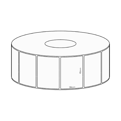 40x28mm Direct Thermal Removable Label