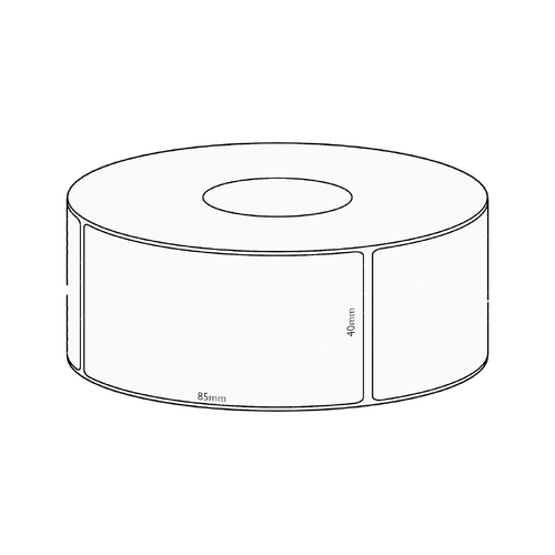 40x85mm Transfer Permanent Label, 550 per roll, 38mm core