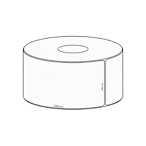 60x290mm Transfer Permanent Label, 500 per roll, 76mm core