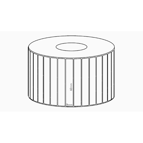 60x9mm Transfer Permanent Label, 4150 per roll, 38mm core