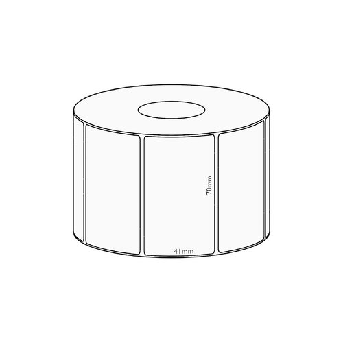 70x41mm Transfer Permanent Label, 1150 per roll, 38mm core