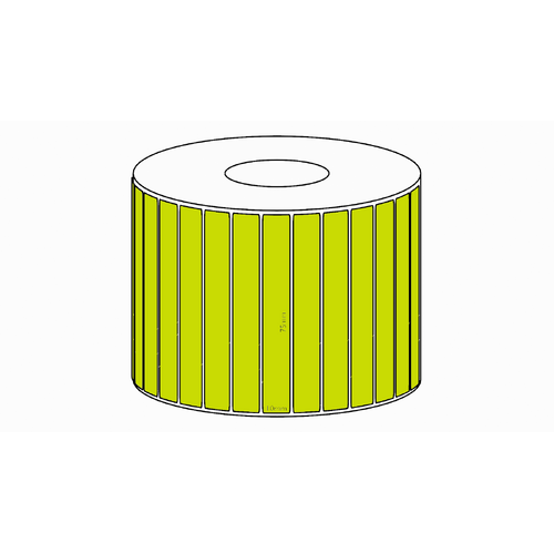 75x10mm Green Direct Thermal Permanent Label, 3850 per roll, 38mm core