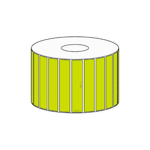 75x15mm Green Direct Thermal Permanent Label, 2800 per roll, 38mm core