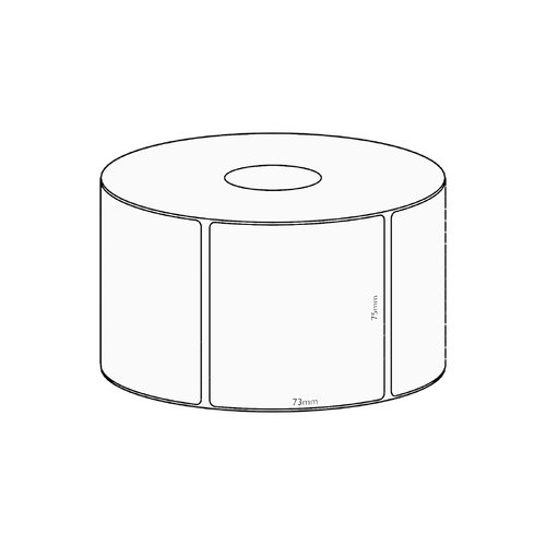 75x73mm Transfer Permanent Label, 650 per roll, 38mm core