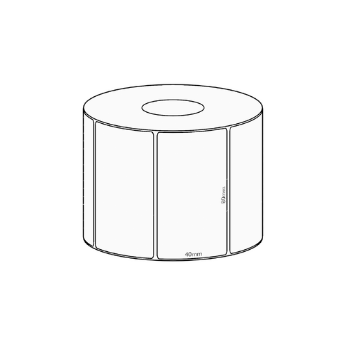 80x45mm Transfer Permanent Label, 1050 per roll, 38mm core