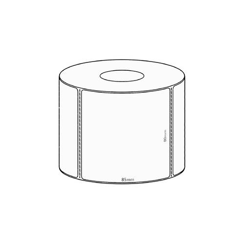80x85mm White Crate Label for Coles, 2000 per roll, 76mm core
