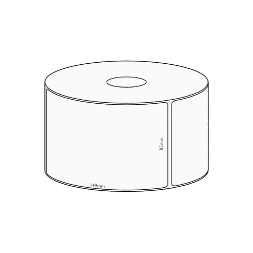 85x149mm Transfer Permanent Label, 350 per roll, 38mm core