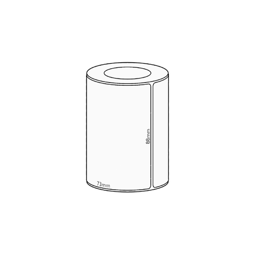 88x73mm Transfer Permanent Label, 650 per roll, 38mm core