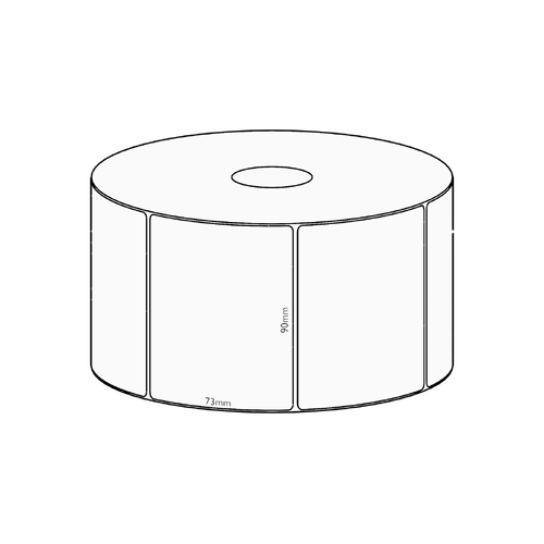 90x73mm Transfer Permanent Label, 650 per roll, 38mm core