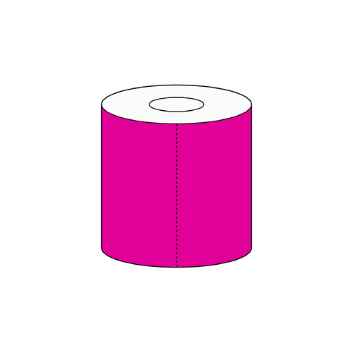 80x85mm Pink Crate Tag for Coles, 1700 per roll, 76mm core