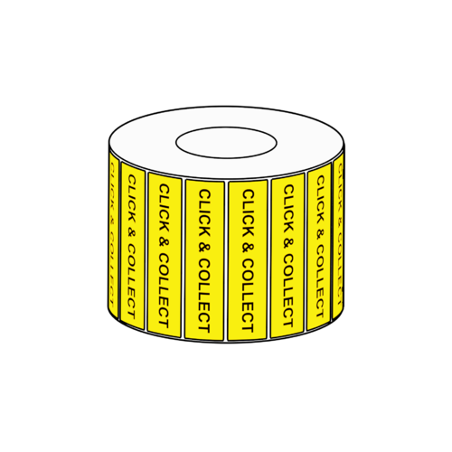 100x35mm Click & Collect Label, 1000 per roll